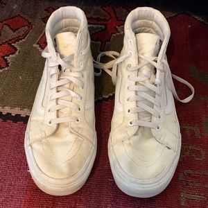 Vans sk8-hi ultracush white high tops